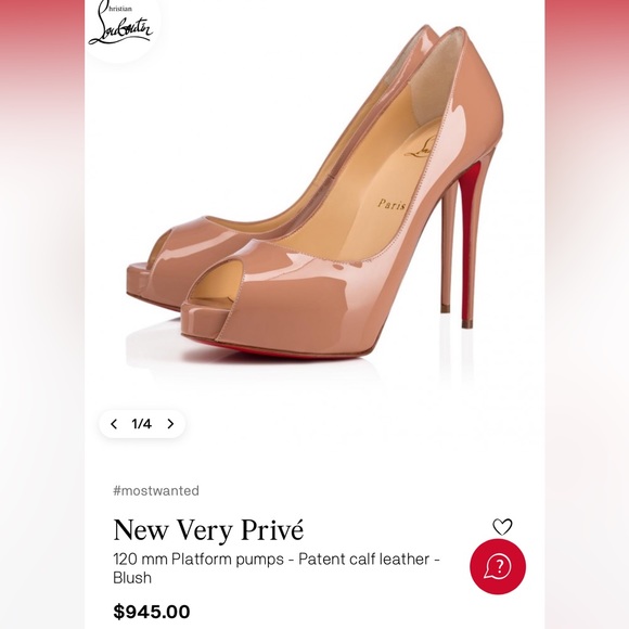 NIB CHRISTIAN LOUBOUTIN Patent Leather Privé Open Toe Pump 120 - Picture 7 of 16